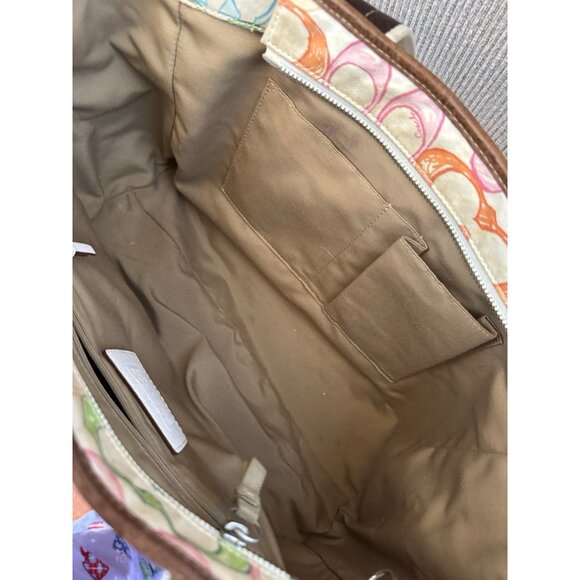 Coach Hampton Weekend Tote Bag Patchwork Handbag Purse Satchel Y2K - Picture 8 of 16